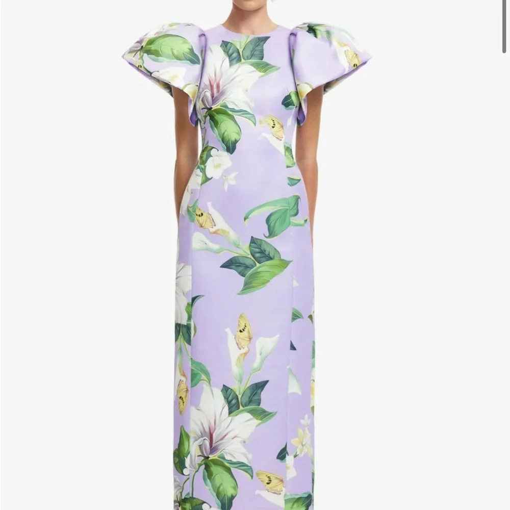 LEO LIN
Lucinda floral puff-sleeve maxi dress - Picture 9 of 9